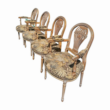 Vintage Louis XVI-Style Armchairs