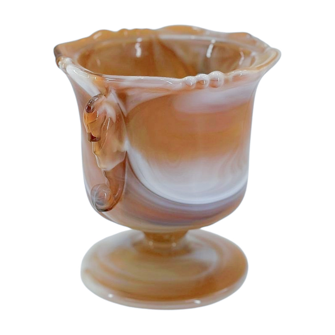 Vintage Slag Glass Urn