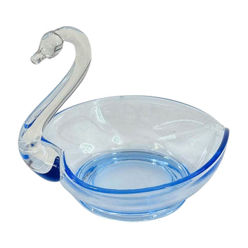Vintage Swan Glass Bowl