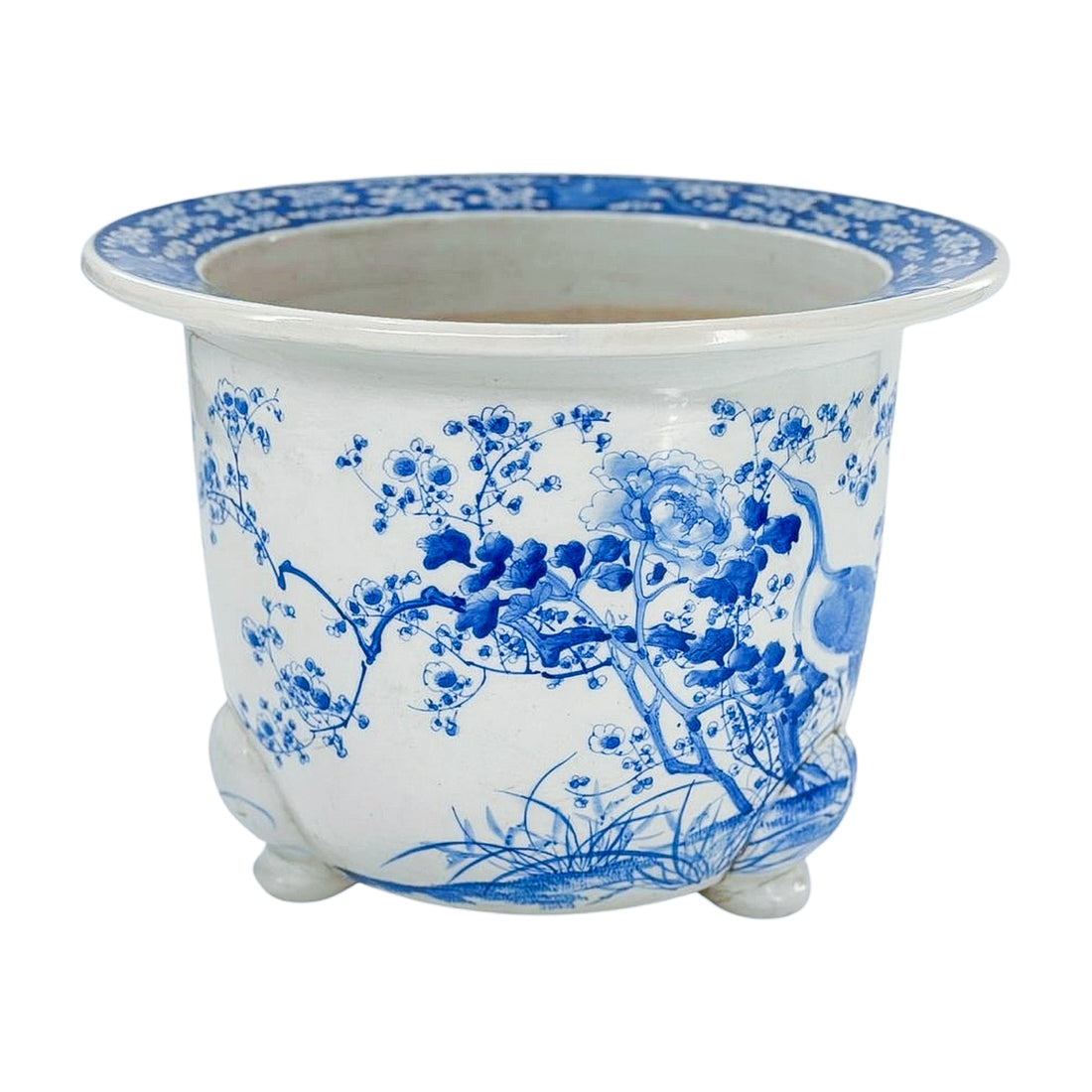 Vintage Blue Jardinière