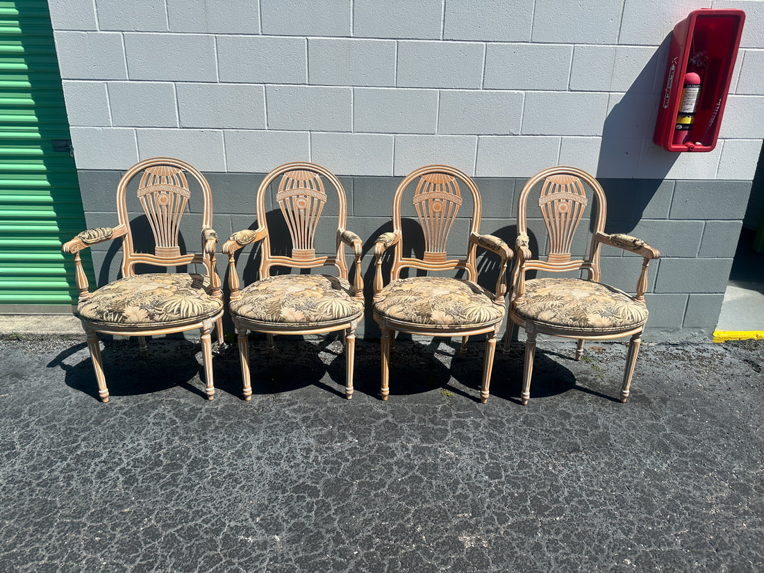 Vintage Louis XVI-Style Armchairs