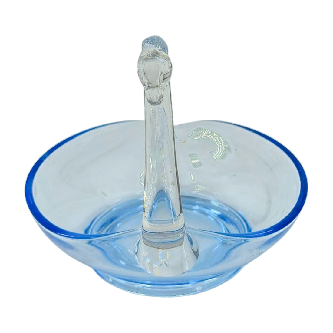 Vintage Swan Glass Bowl