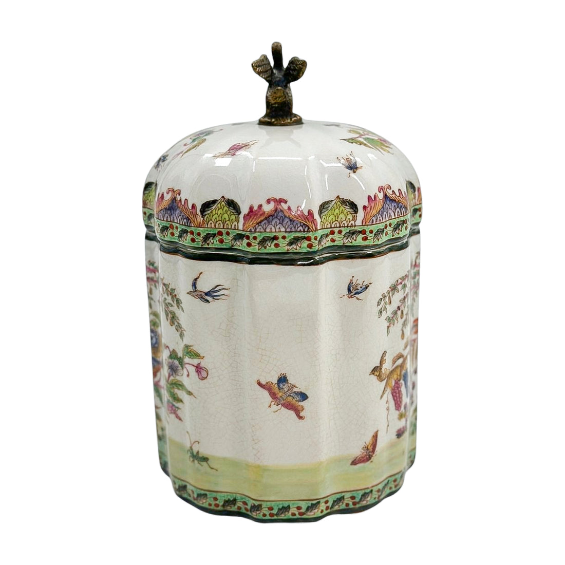 Vintage Swan Finial Jar