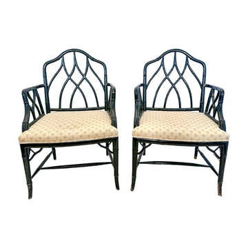 Vintage Bamboo Armchairs