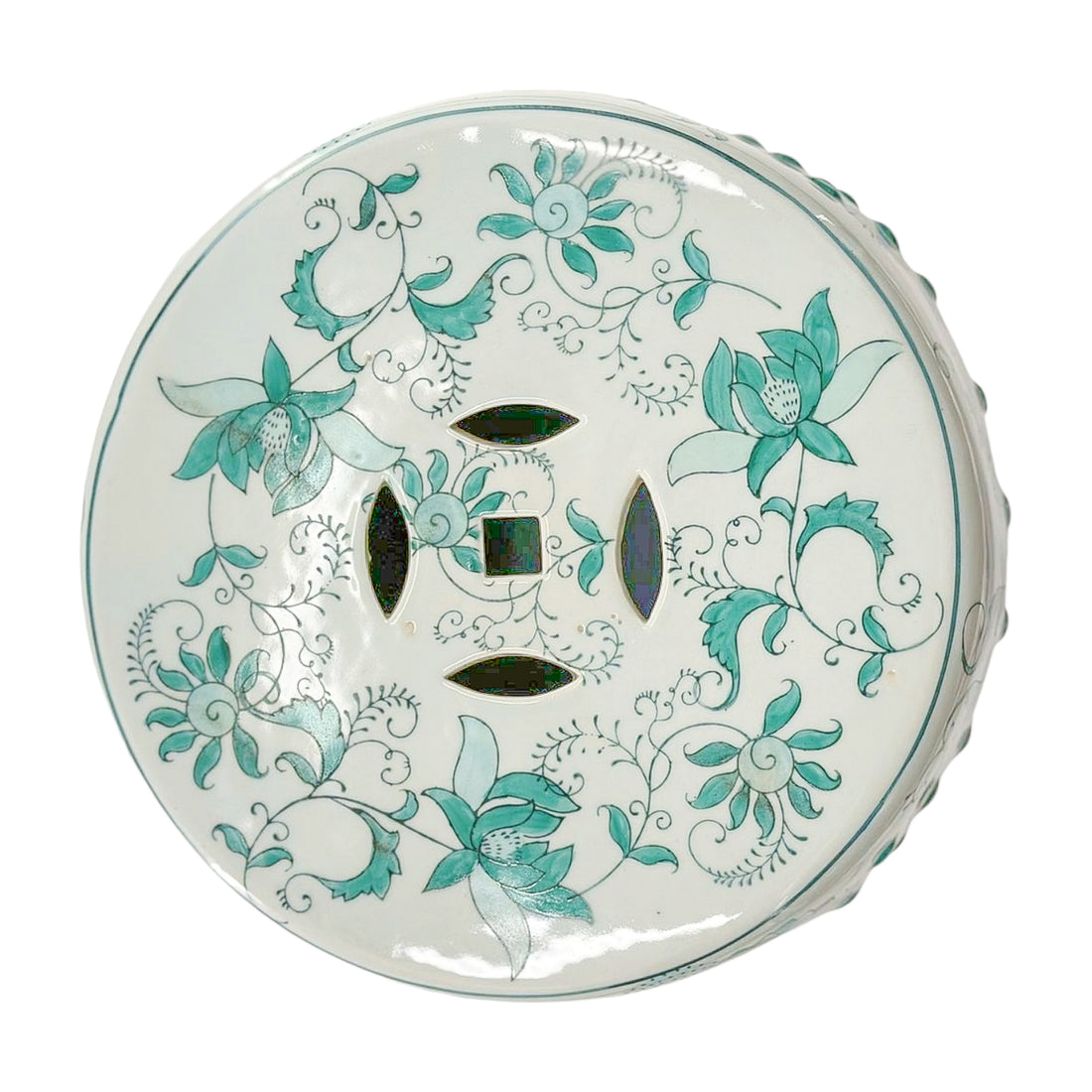 Vintage Floral Garden Stool