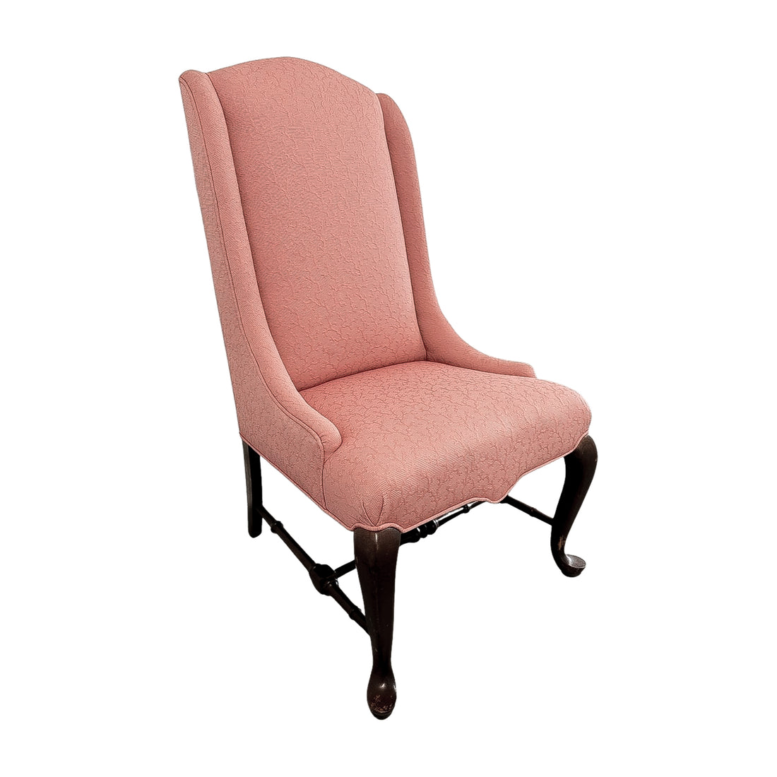 Vintage Coral Jacquard Chair