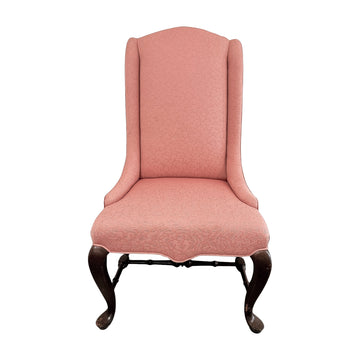 Vintage Coral Jacquard Chair