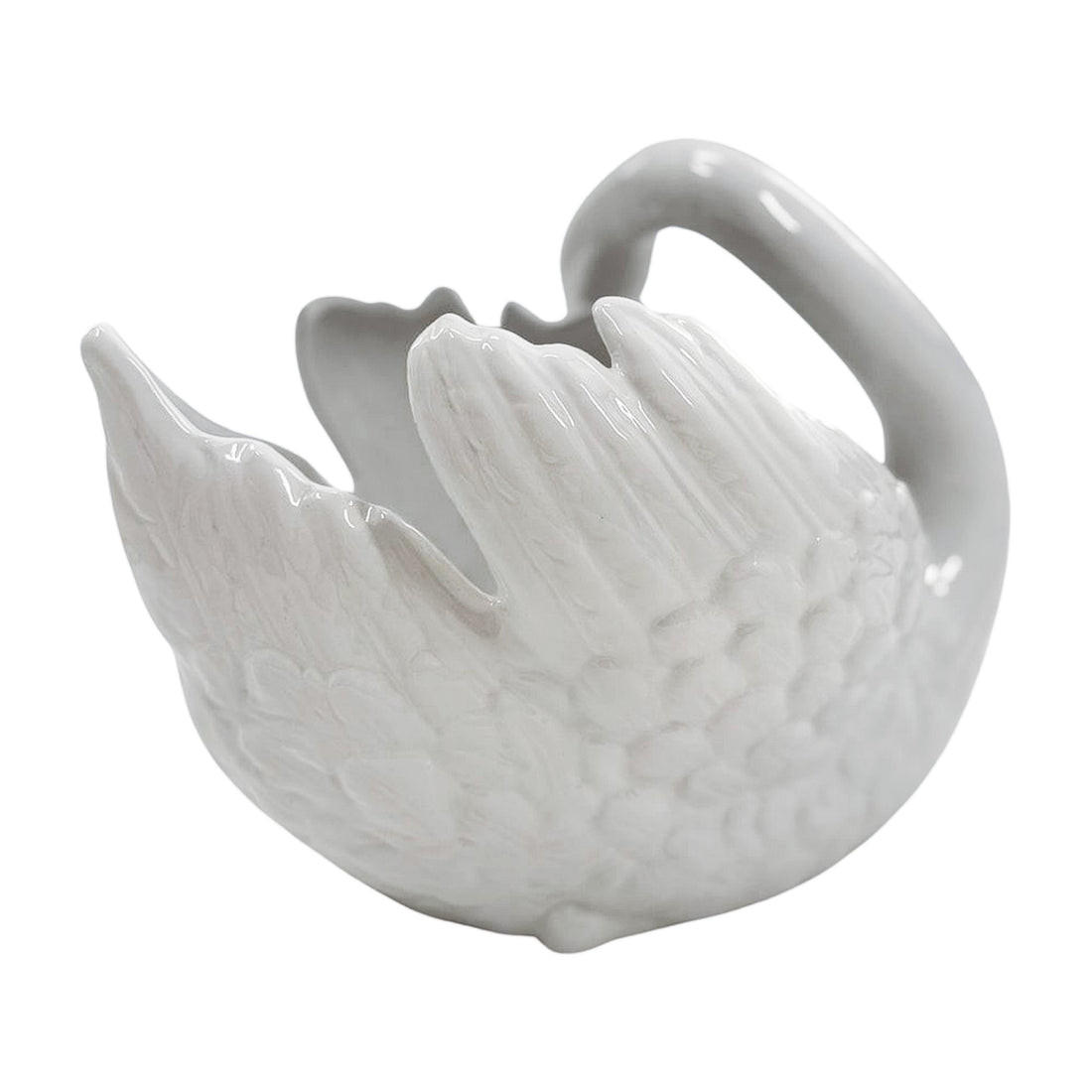 Vintage Ceramic Swan Planter