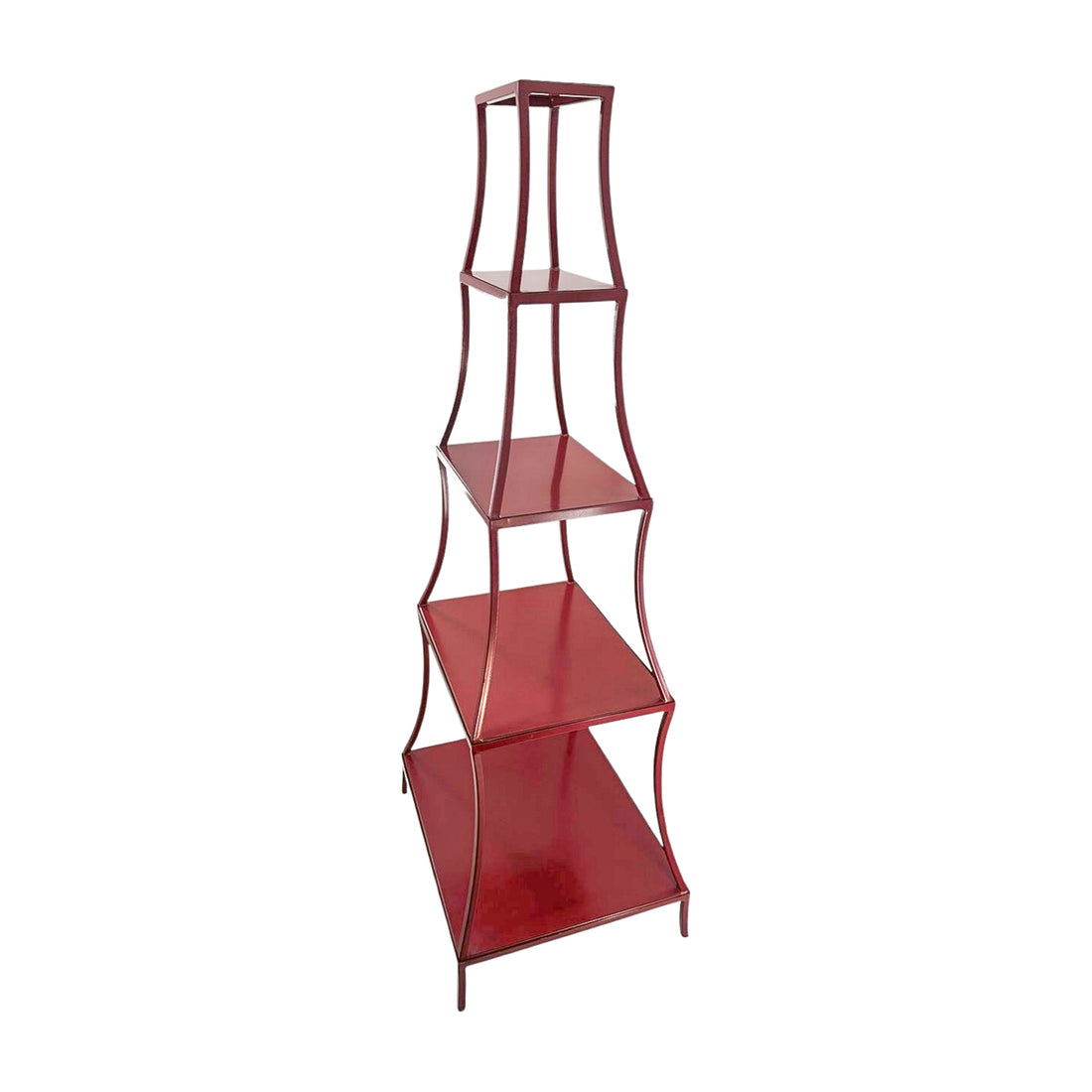 Vintage Red Pagoda Shelf