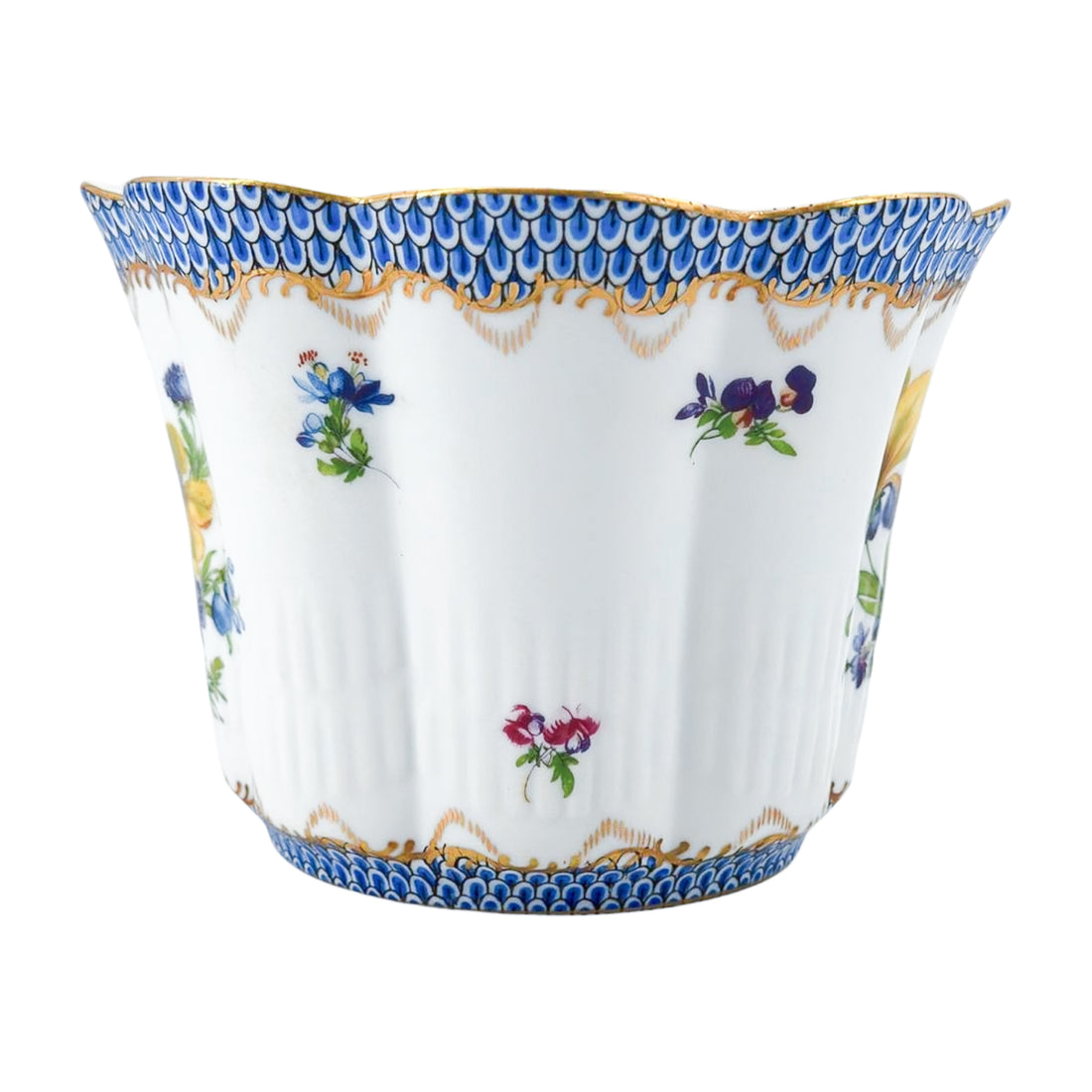 Vintage Sadek Floral Cachepot