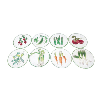 Vintage Italian Vegetable Plates (Set of 8)