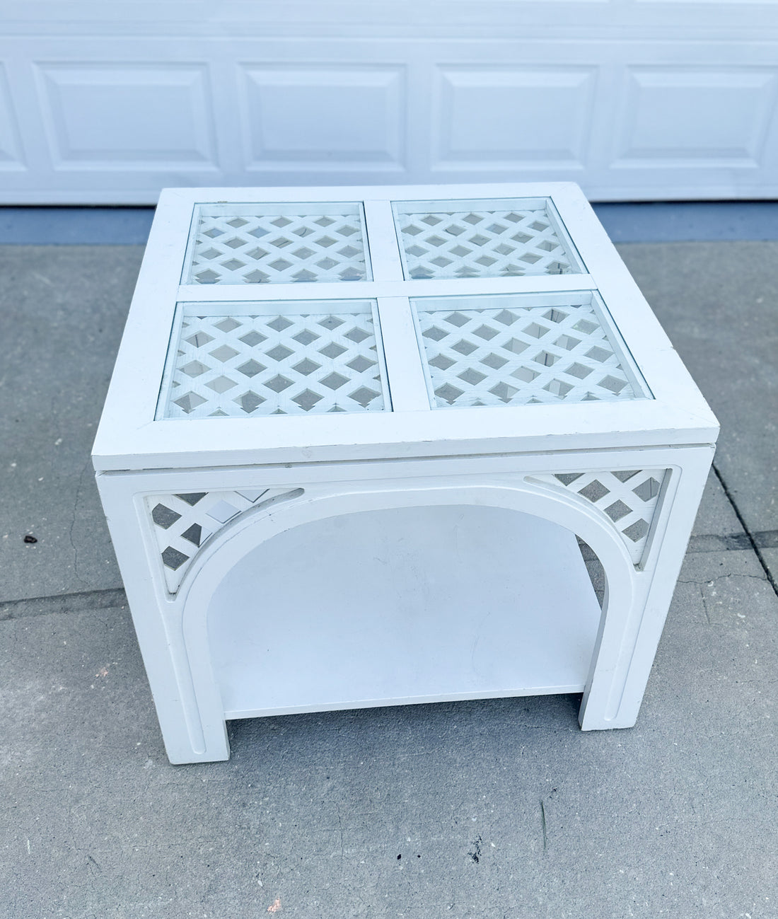 Vintage Fretwork Side Table