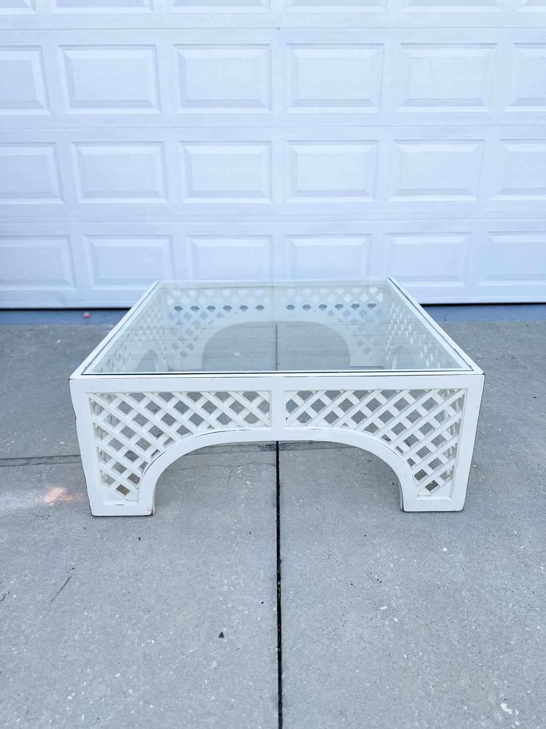 Vintage Fretwork Coffee Table