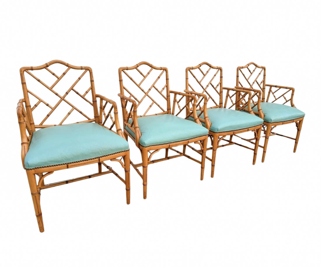 Vintage Century Bamboo Armchairs