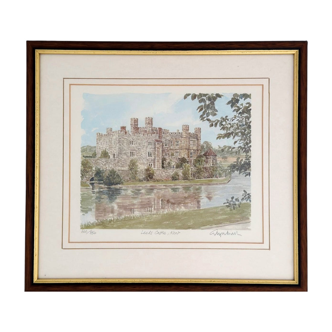 Vintage Signed Castle Prints