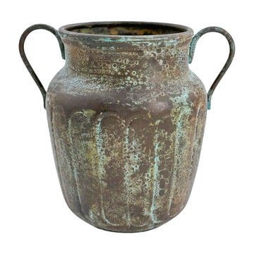 Antique Verdigris Copper Vessel