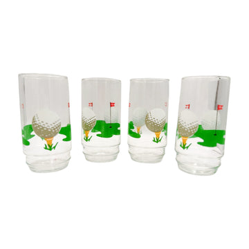 Vintage 19th Hole Glasses (Set of 4- 3 Available)