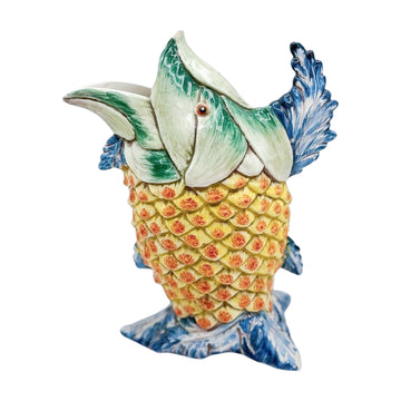 Vintage Majolica Fish Pitcher