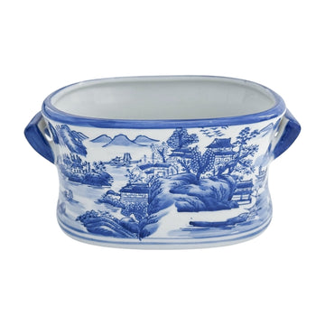 Vintage Blue and White Cachepot