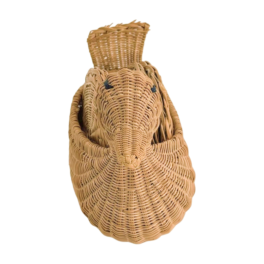 Vintage Wicker Duck Coaster Set