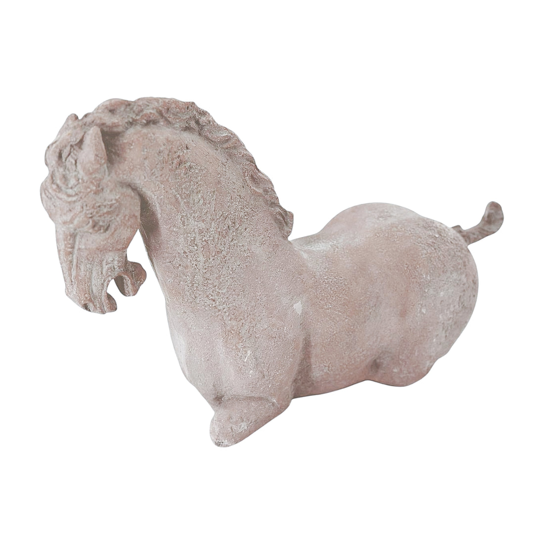 Vintage Cast Stone Horse