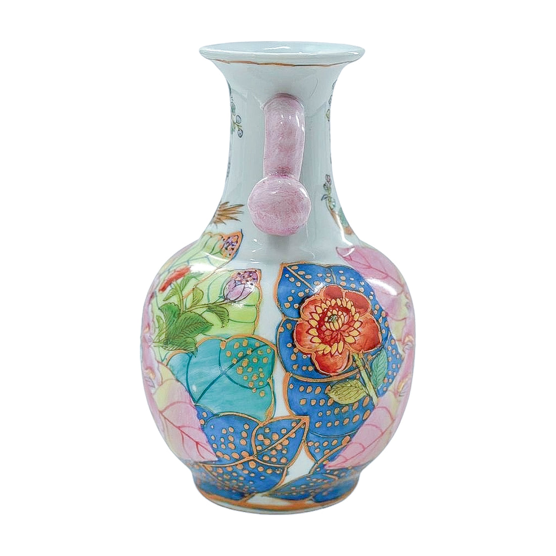 Vintage Tobacco Leaf Vase