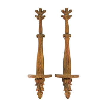 Vintage Carved Wall Brackets
