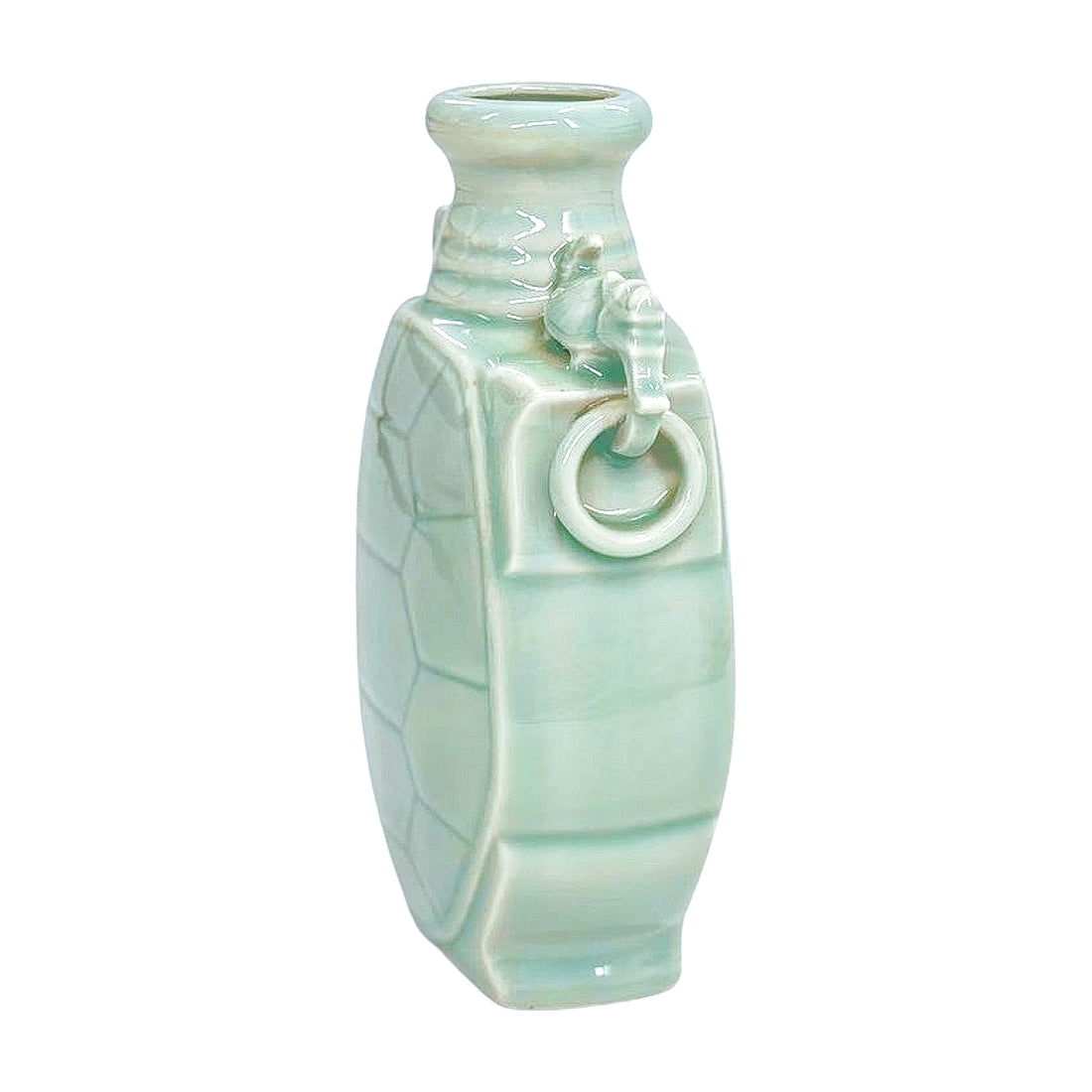 Vintage Celadon Shell Vase