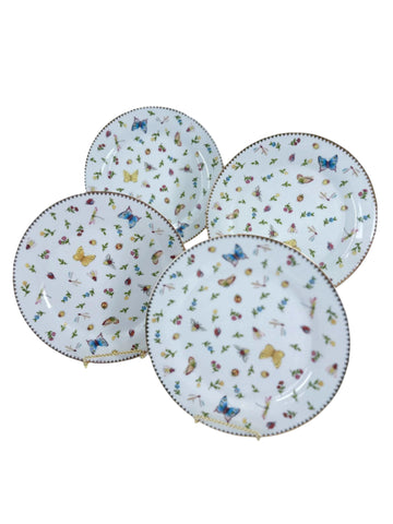 Vintage “Primavera” Dinner Plates (Set of 4)