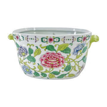 Vintage Famille Rose Cachepot