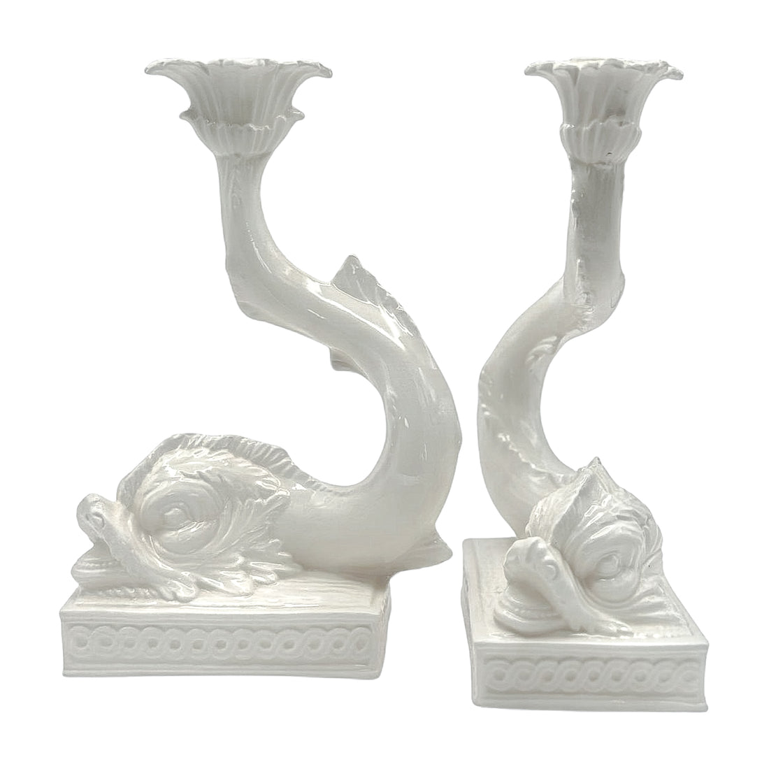 Vintage Italian Koi Candlesticks