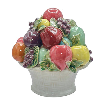 Vintage Ceramic Fruit in Basket