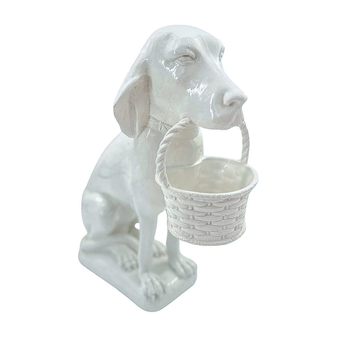 Vintage Life-Sized Ceramic Dog