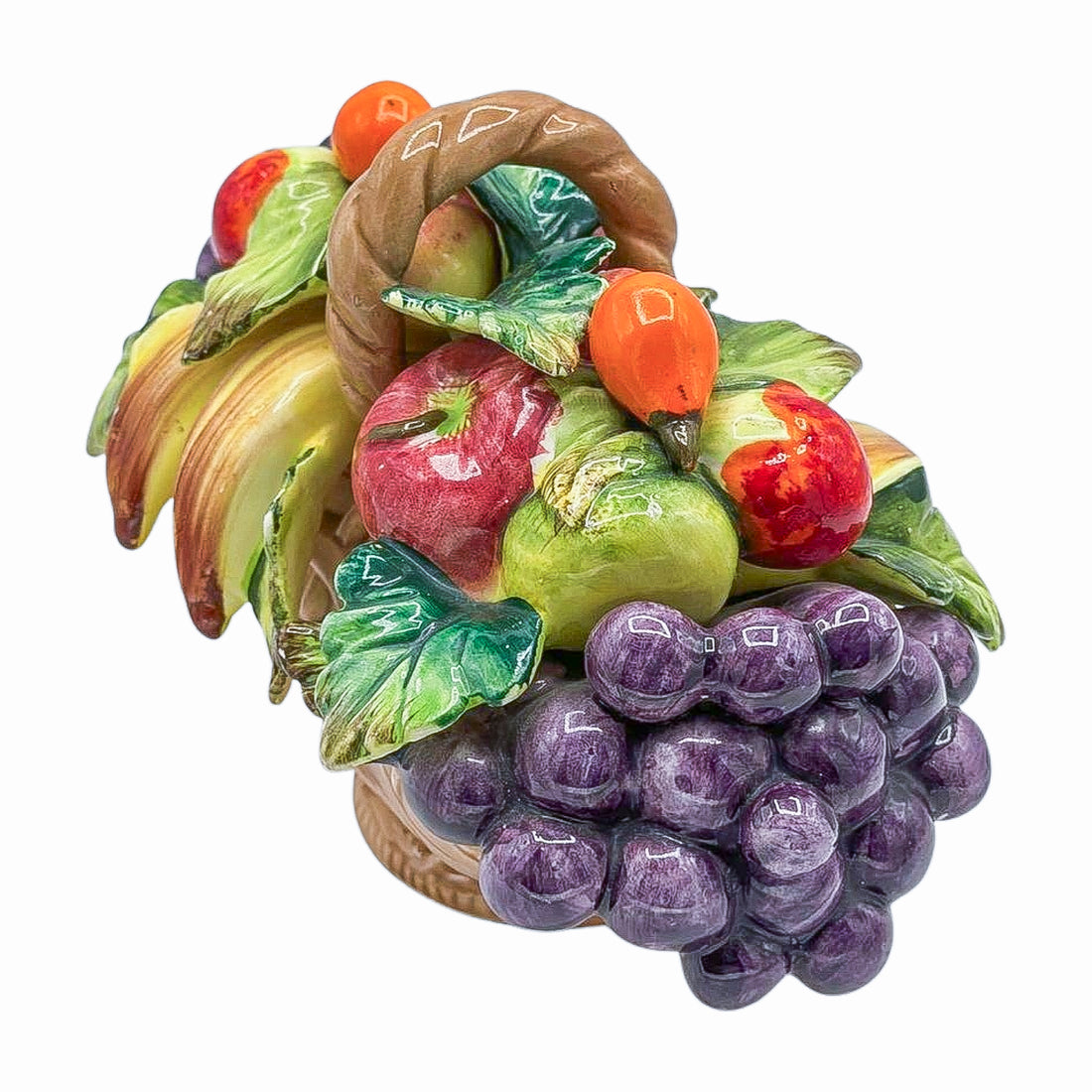 Vintage Majolica Fruit Basket