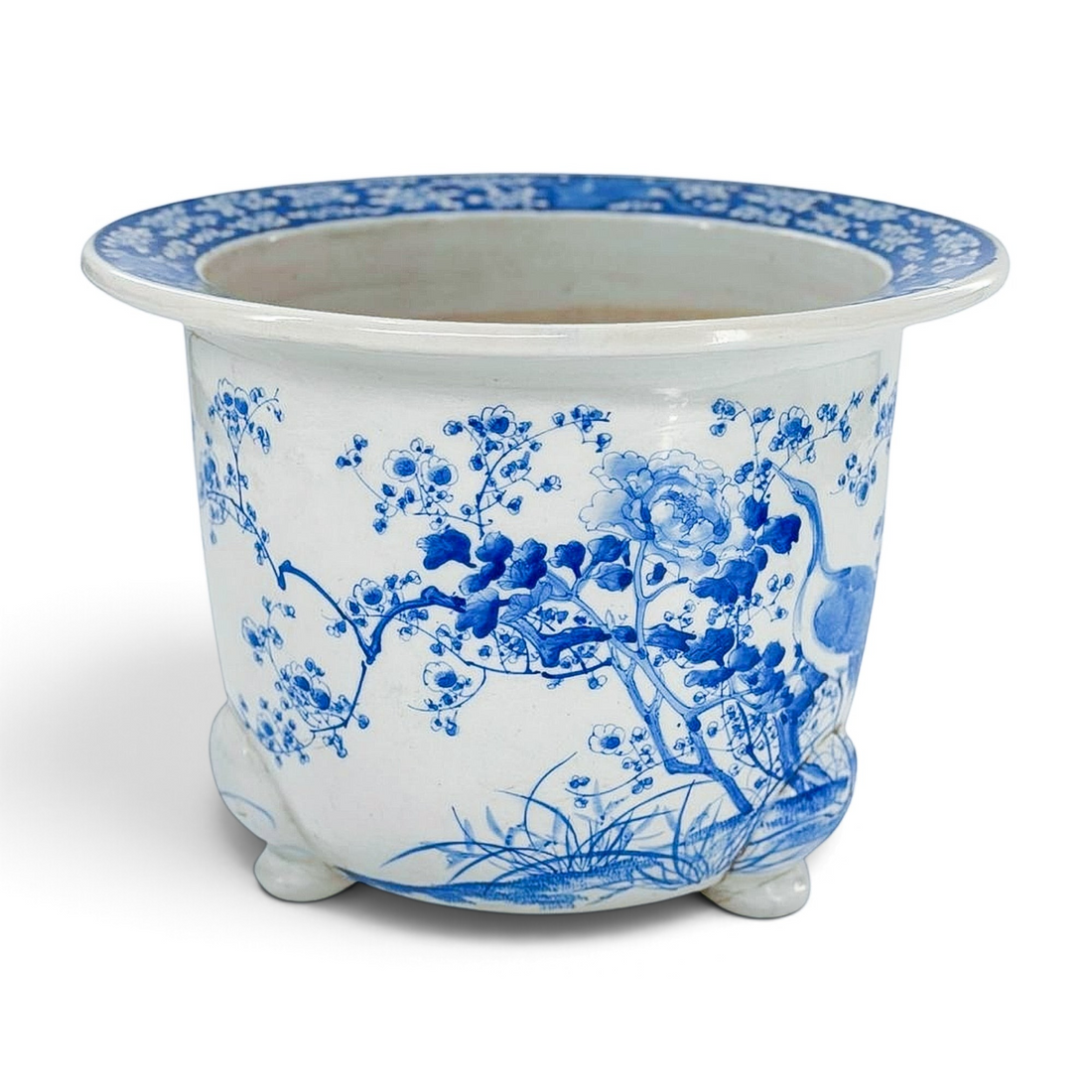 Vintage Blue Jardinière