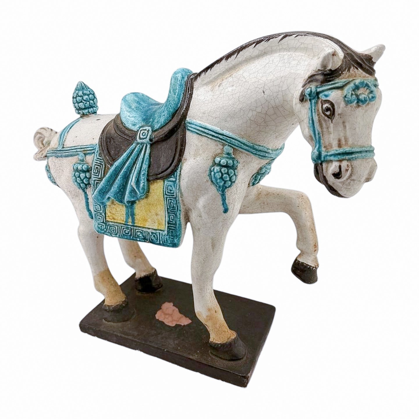 Vintage Tang Dynasty Style Prancing Horse — Large