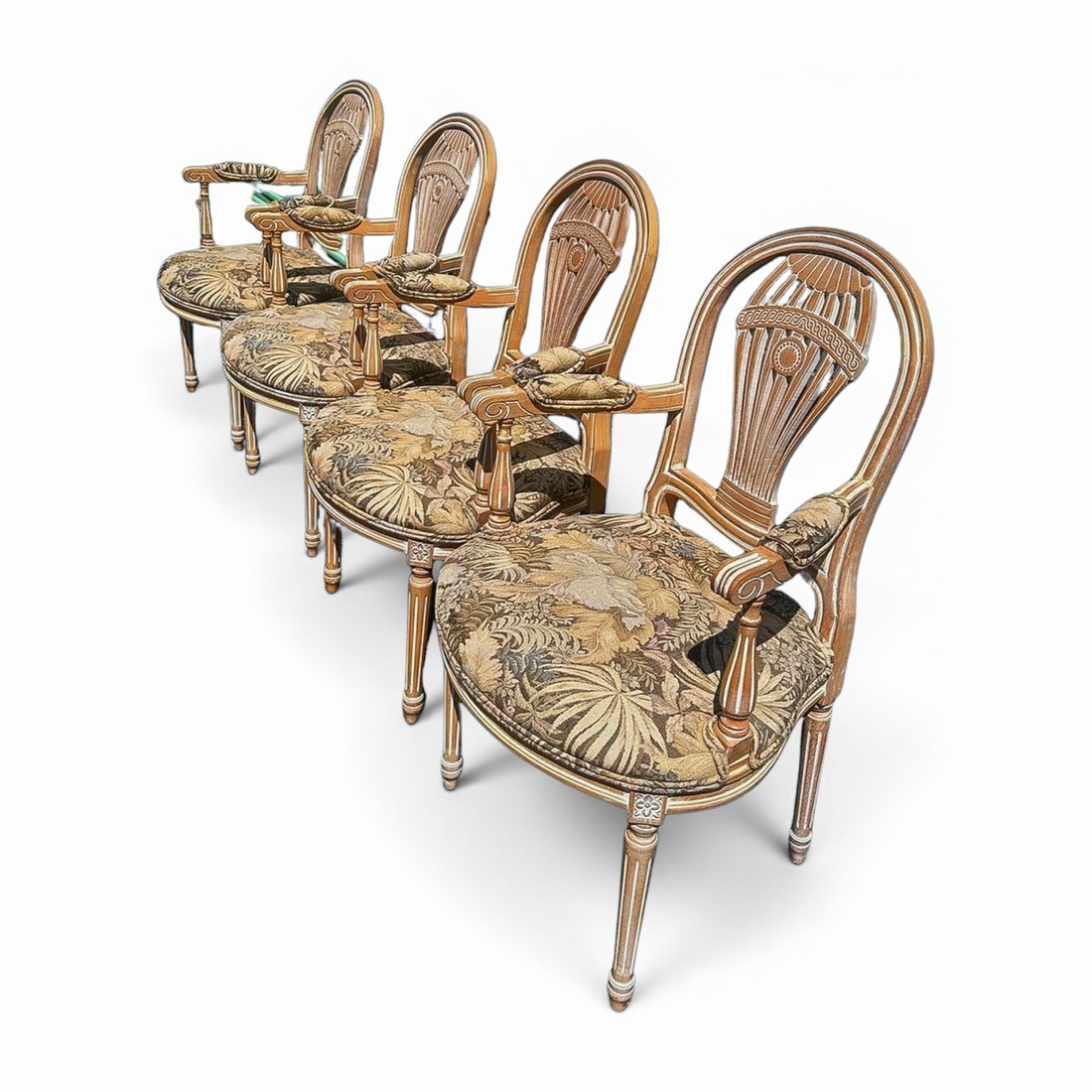 Vintage Louis XVI-Style Armchairs