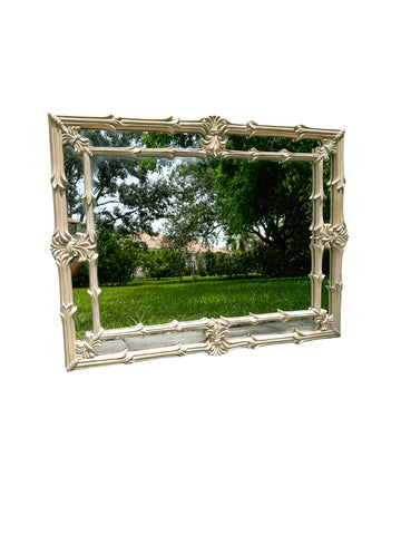 Vintage Palm-Inspired Mirror