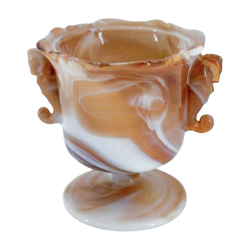 Vintage Slag Glass Urn