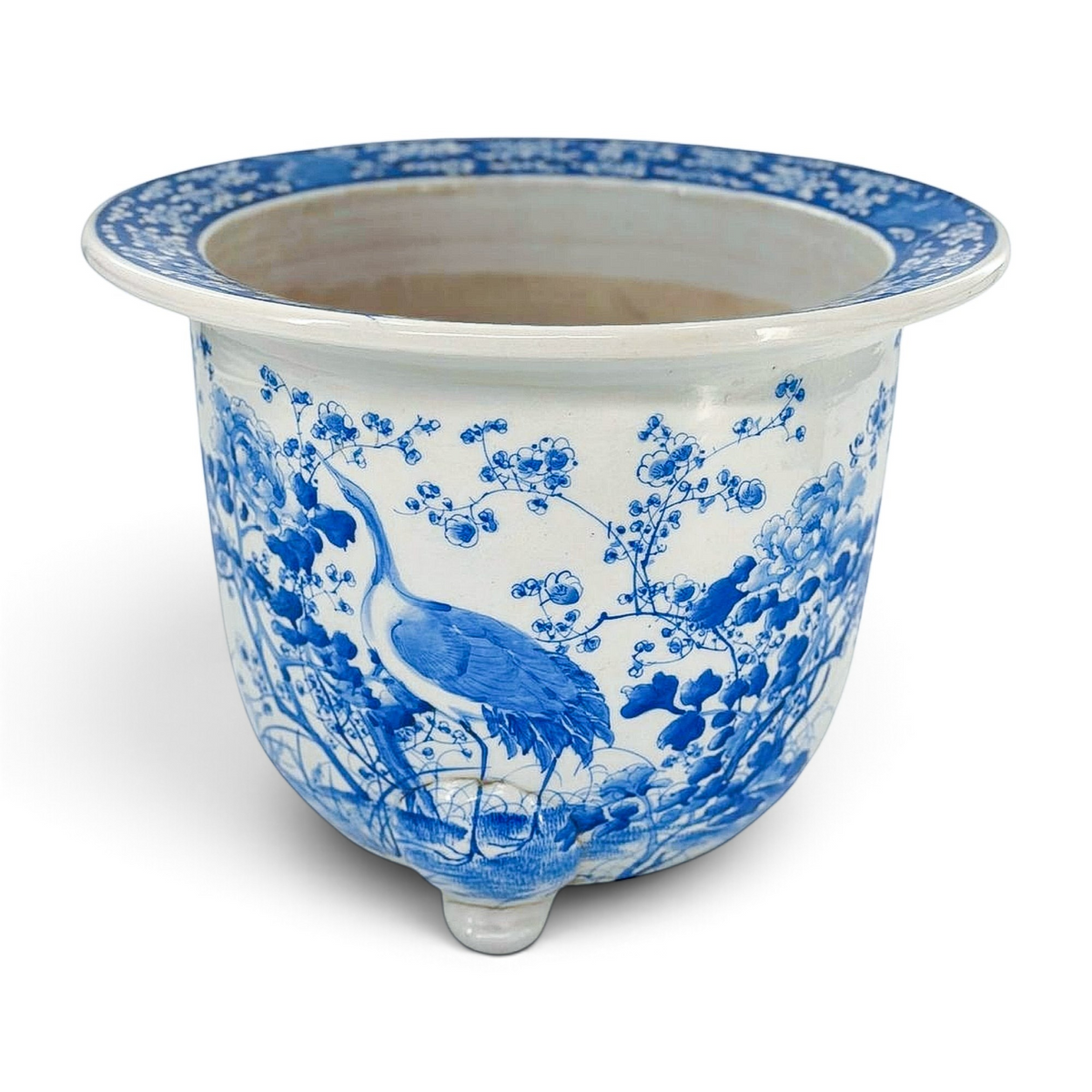 Vintage Blue Jardinière