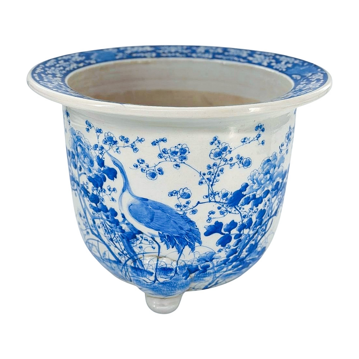 Vintage Blue Jardinière
