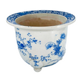 Vintage Blue Jardinière