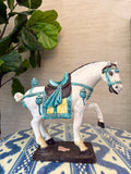 Vintage Tang Dynasty Style Prancing Horse — Large