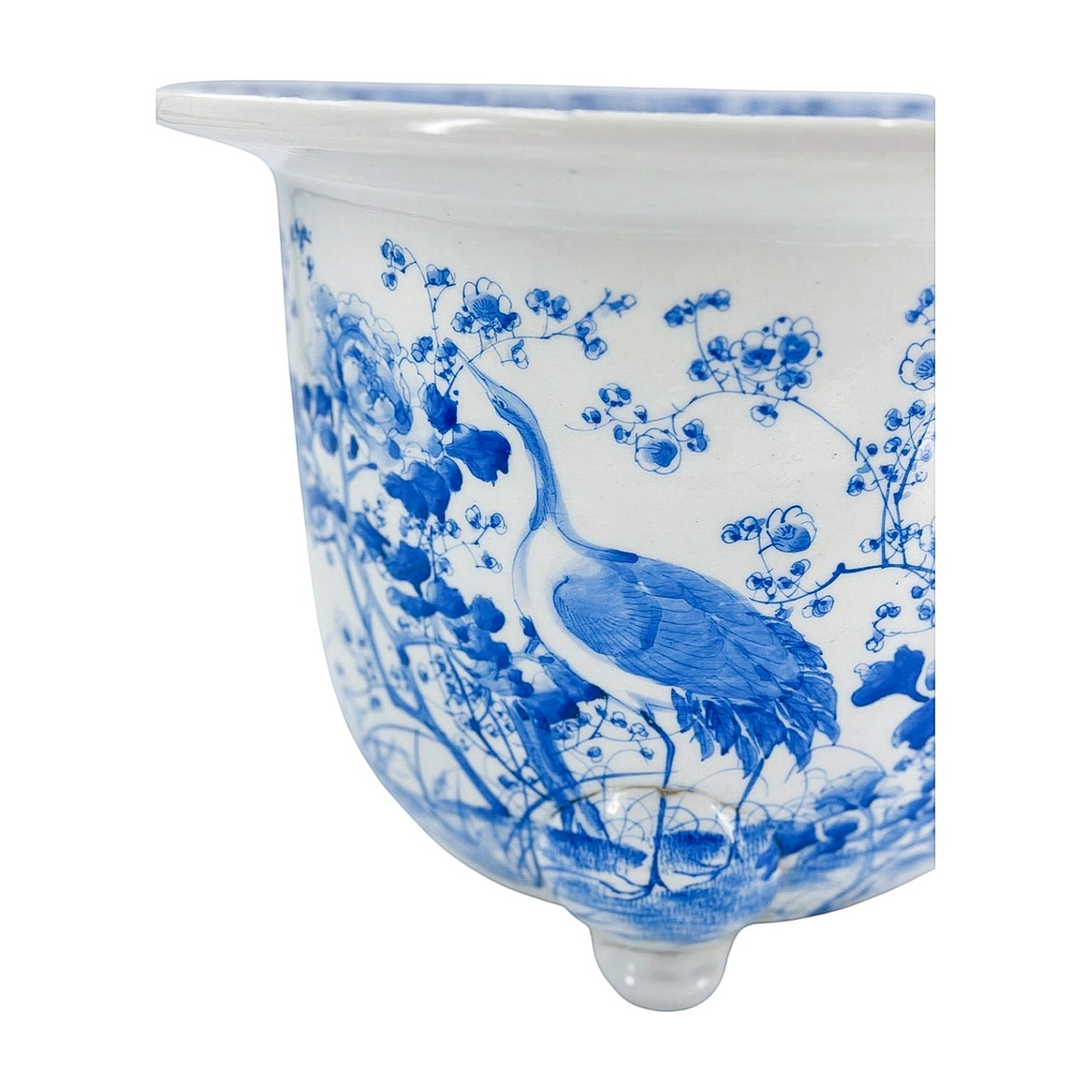 Vintage Blue Jardinière