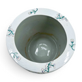 Vintage Hand-Painted Floral Fishbowl