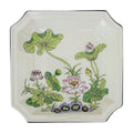 Andrea by Sadek Lotus Square Dish | Hand-Painted Porcelain Catchall
