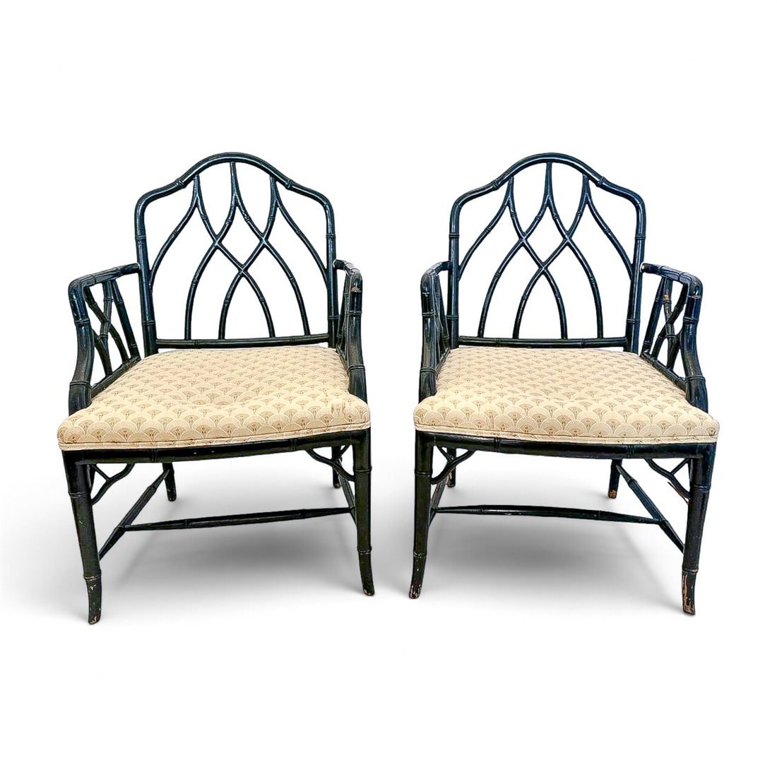 Vintage Bamboo Armchairs
