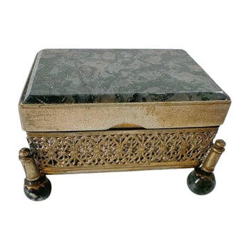 Antique Footed Trinket Box