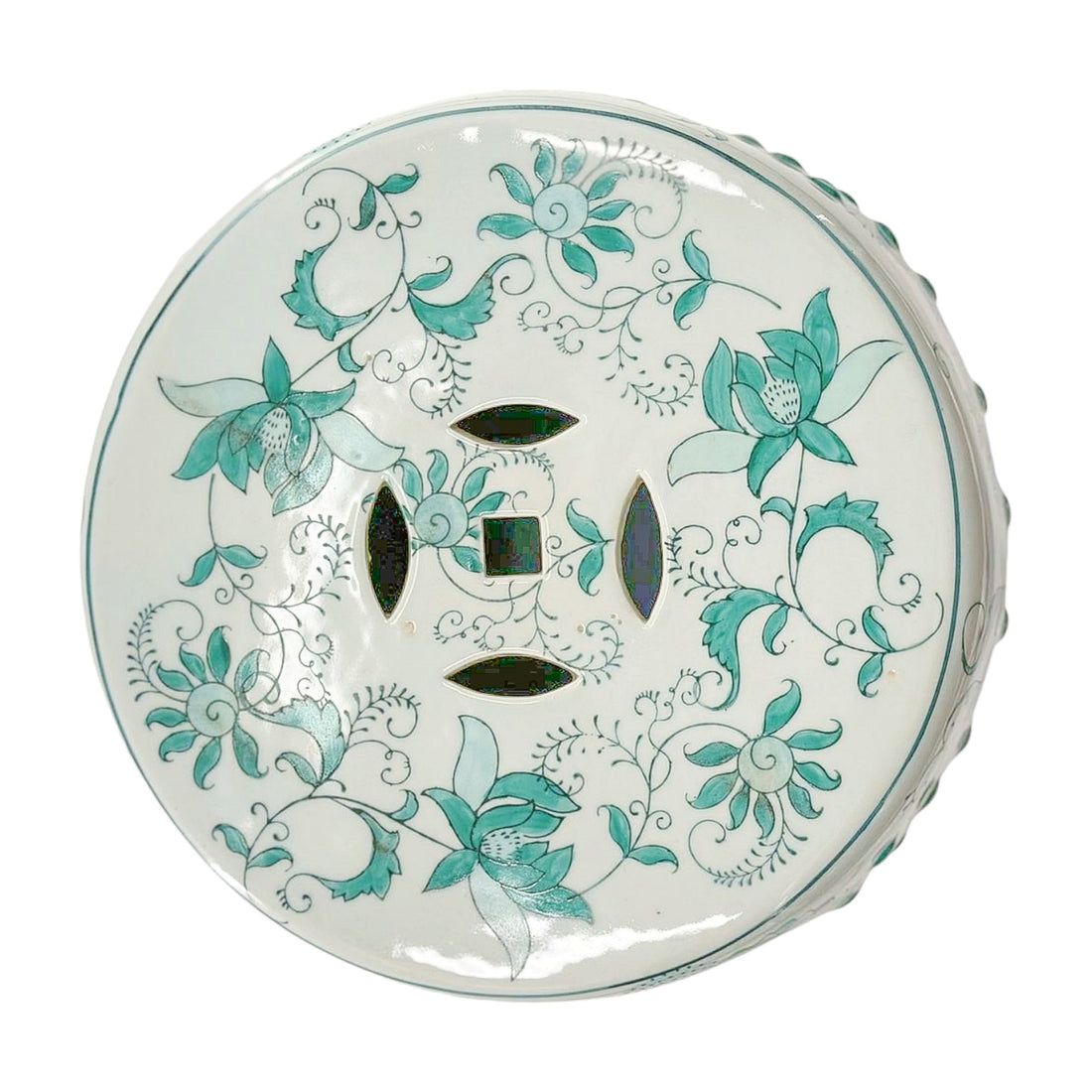 Vintage Floral Garden Stool