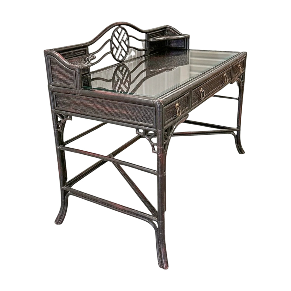 Vintage Hekman Black Desk